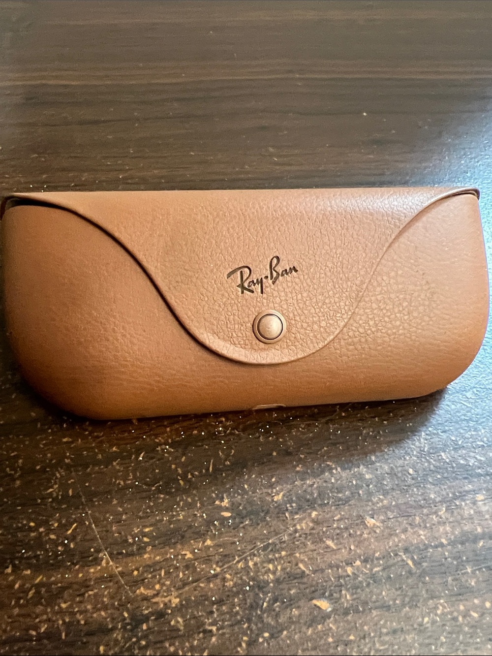 Ray-Ban Meta Brown Leather Eyewear Case